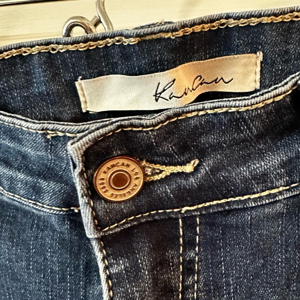 EUC KanCan dark washed 5-pocket women’s jeans nice stretch Sz 8 - Picture 3 of 8